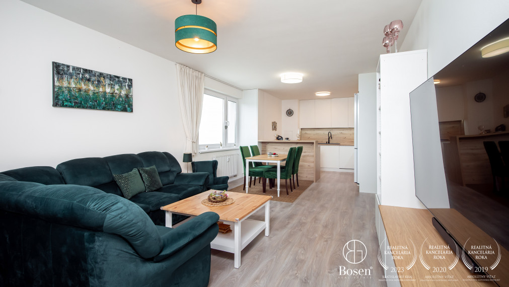 REZERVOVANÝ | BOSEN | Na predaj zariadený 3 izbový byt s garážou - Trenčín