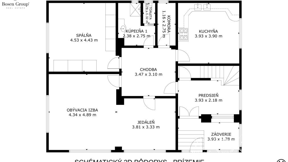 BOSEN | Dvojpodlažný podpivničený rodinný dom s veľkým pozemkom pri lese