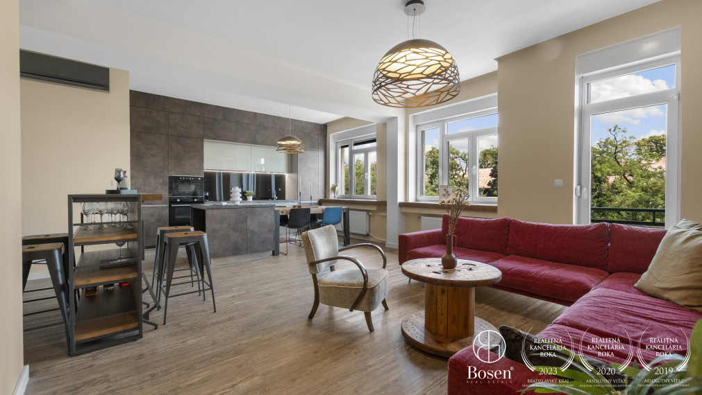 PREDANÝ - BOSEN | Vkusný 3 izb. byt po kompletnej rekonštrukcii, ulica Pražská, Bratislava - Staré Mesto, 88 m2