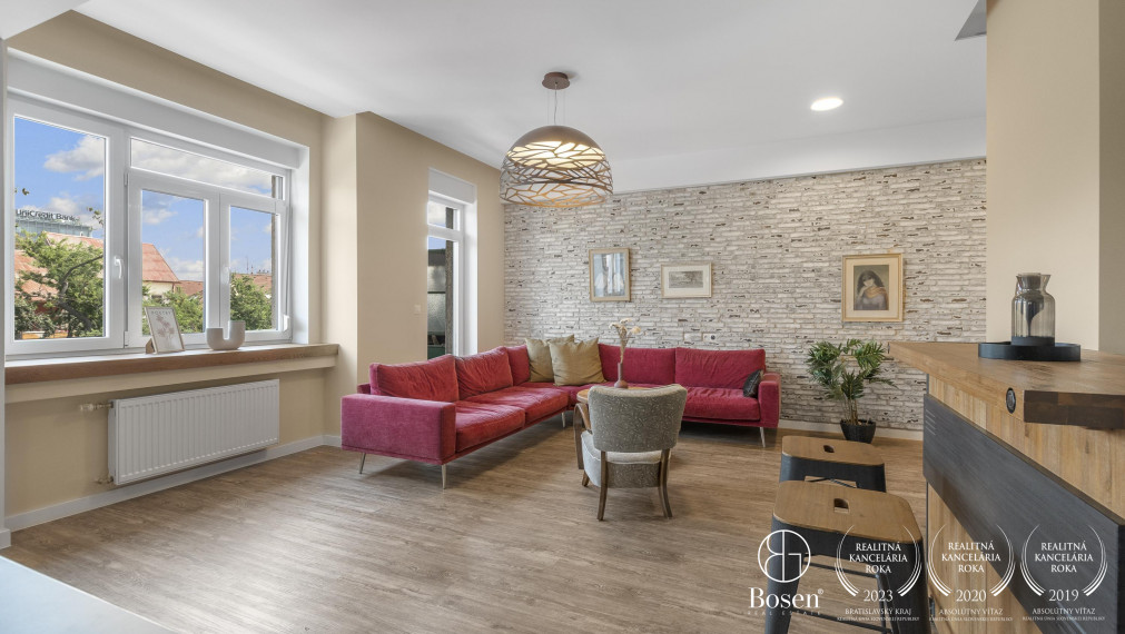 PREDANÝ - BOSEN | Vkusný 3 izb. byt po kompletnej rekonštrukcii, ulica Pražská, Bratislava - Staré Mesto, 88 m2