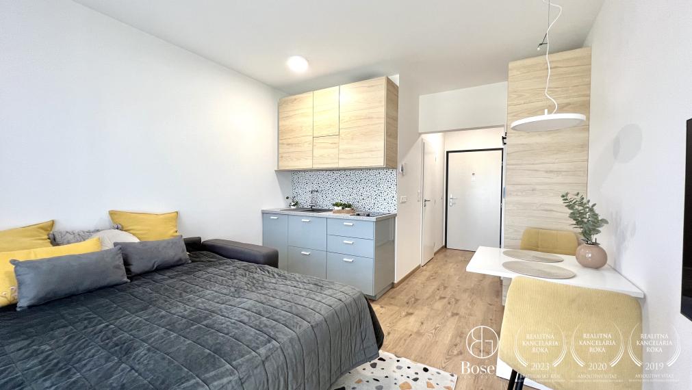 BOSEN | PRENAJATÉ 1 izbový byt s parkovacím státím v novostavbe Slnečnice POP - Bratislava, Petržalka