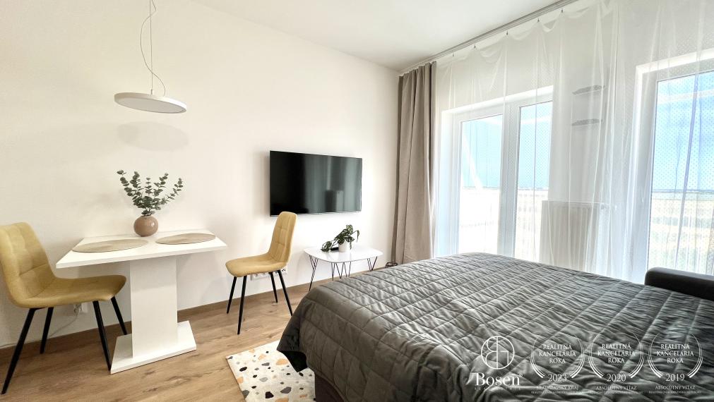 BOSEN | PRENAJATÉ 1 izbový byt s parkovacím státím v novostavbe Slnečnice POP - Bratislava, Petržalka