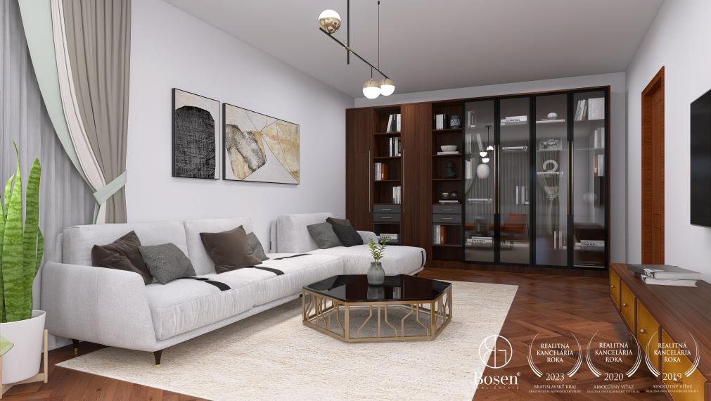 BOSEN | Priestranný 3izbový byt s veľkou loggiou a balkónom, 110m2.