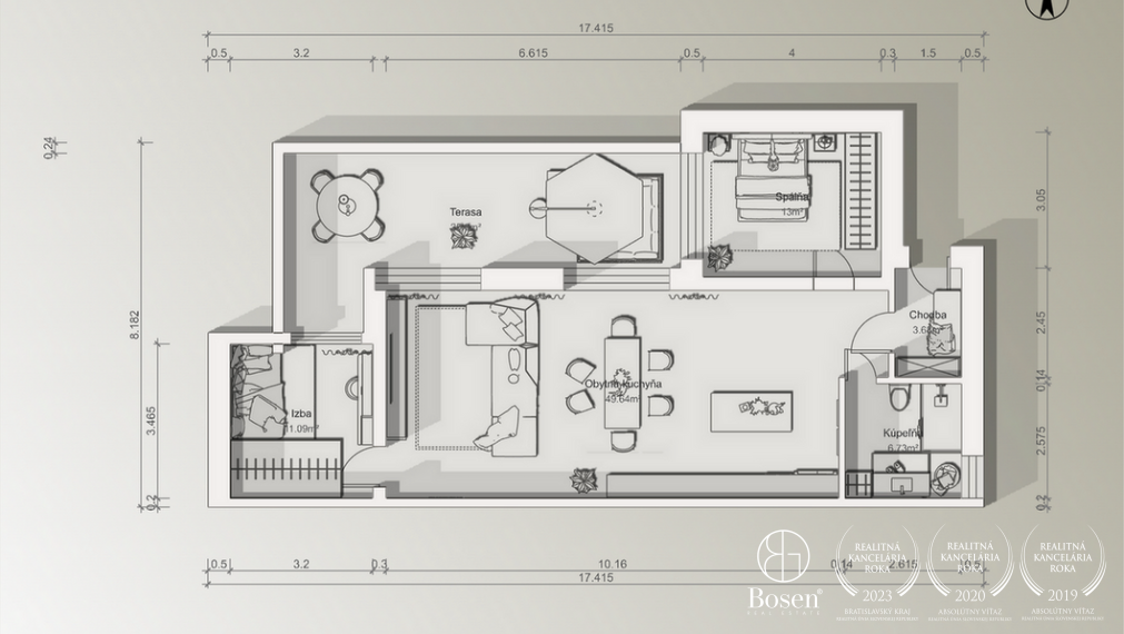 Bosen Realicity / Krásny 3 izbový rodinný dvojdom na Dunajskej ulici