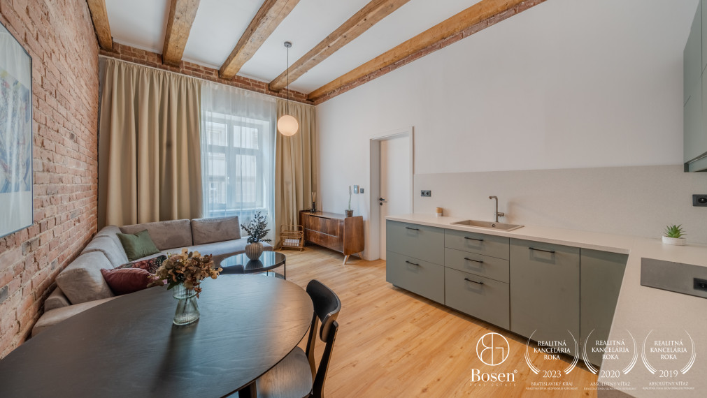 BOSEN | PRENAJATÉ: Dizajnový 2 izbový byt v blízkosti centra mesta, Vajnorská ul., Bratislava