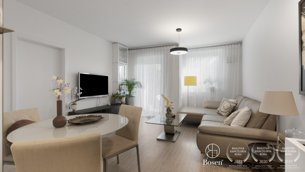 PREDANÉ: BOSEN | Zariadený 2kk apartmán v novostavbe NUPPU, Ružinov