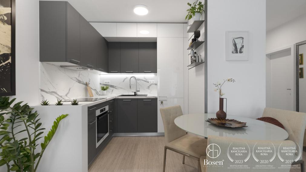 PREDANÉ: BOSEN | Zariadený 2kk apartmán v novostavbe NUPPU, Ružinov