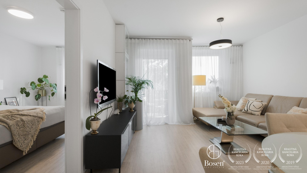 PREDANÉ: BOSEN | Zariadený 2kk apartmán v novostavbe NUPPU, Ružinov