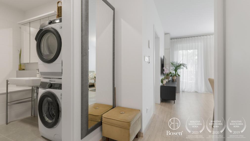 PREDANÉ: BOSEN | Zariadený 2kk apartmán v novostavbe NUPPU, Ružinov