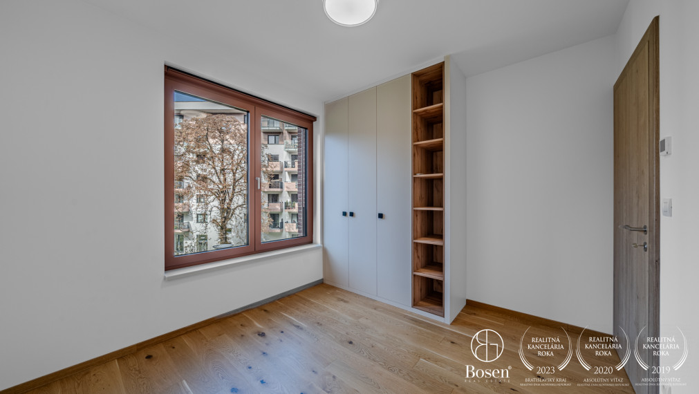 BOSEN | Prenájom kompletne zariadený 3 izbový byt s garážovým státím, 81,93 m2, ZWIRN, Bratislava -  m.č. Ružinov