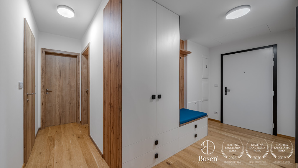 BOSEN | Prenájom kompletne zariadený 3 izbový byt s garážovým státím, 81,93 m2, ZWIRN, Bratislava -  m.č. Ružinov