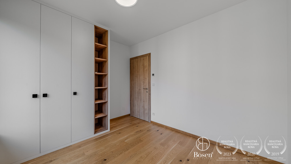 BOSEN | Prenájom kompletne zariadený 3 izbový byt s garážovým státím, 81,93 m2, ZWIRN, Bratislava -  m.č. Ružinov