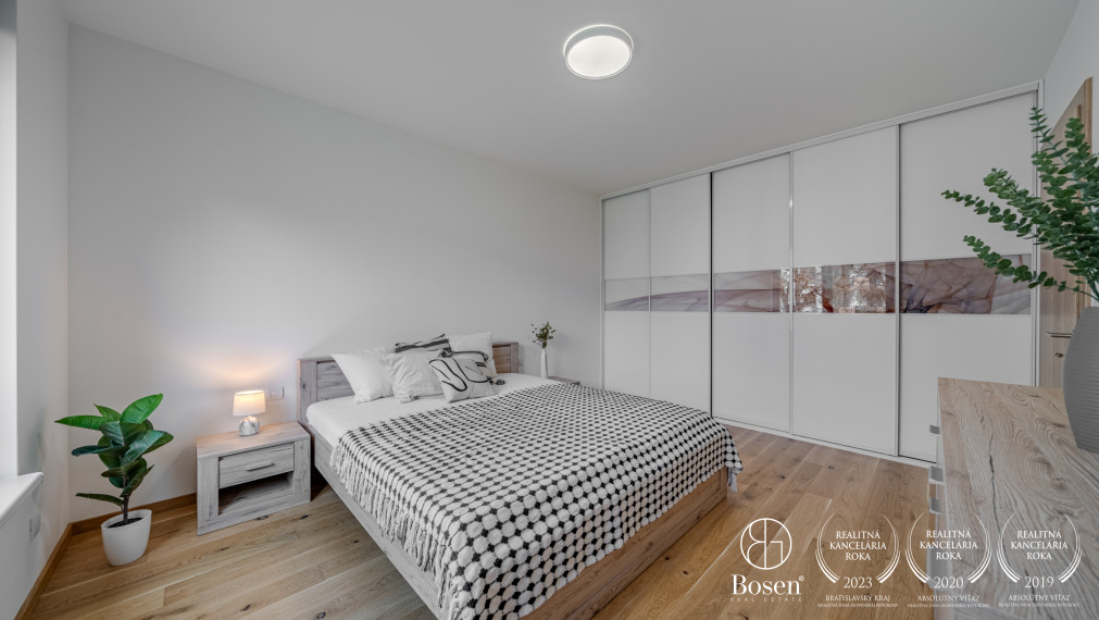 BOSEN | Prenájom kompletne zariadený 3 izbový byt s garážovým státím, 81,93 m2, ZWIRN, Bratislava -  m.č. Ružinov
