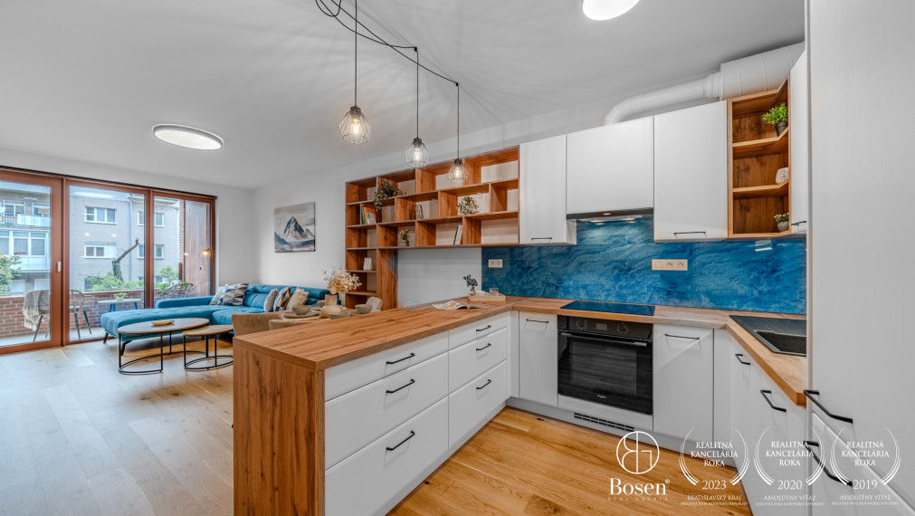BOSEN | Prenájom kompletne zariadený 3 izbový byt s garážovým státím, 81,93 m2, ZWIRN, Bratislava -  m.č. Ružinov