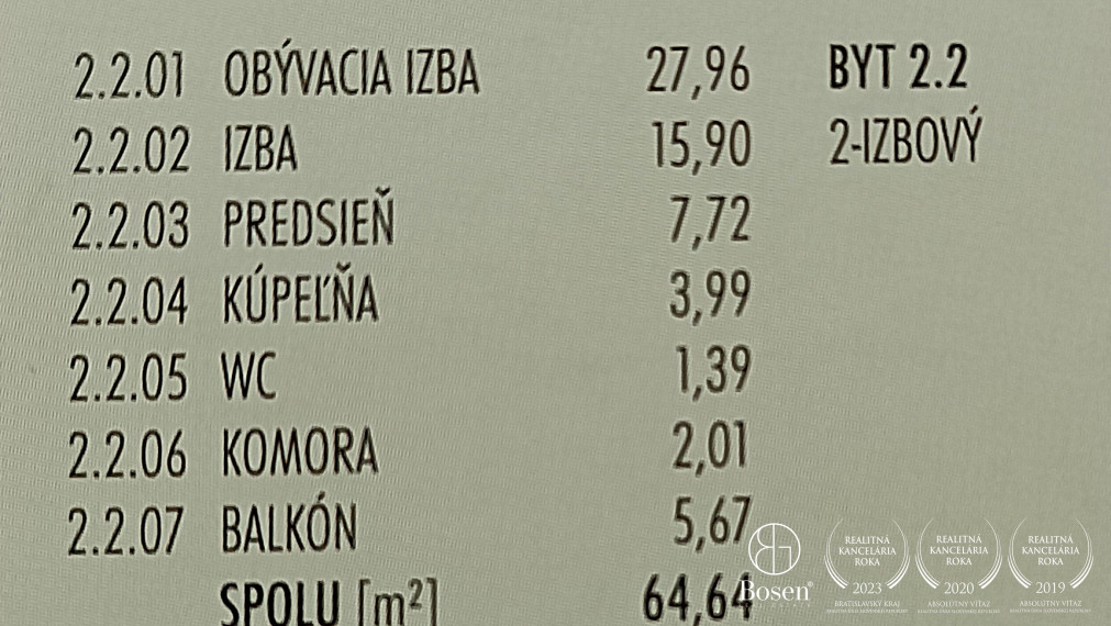 BOSEN | Na predaj 2-izb. byt TRI VODY, MALINOVO