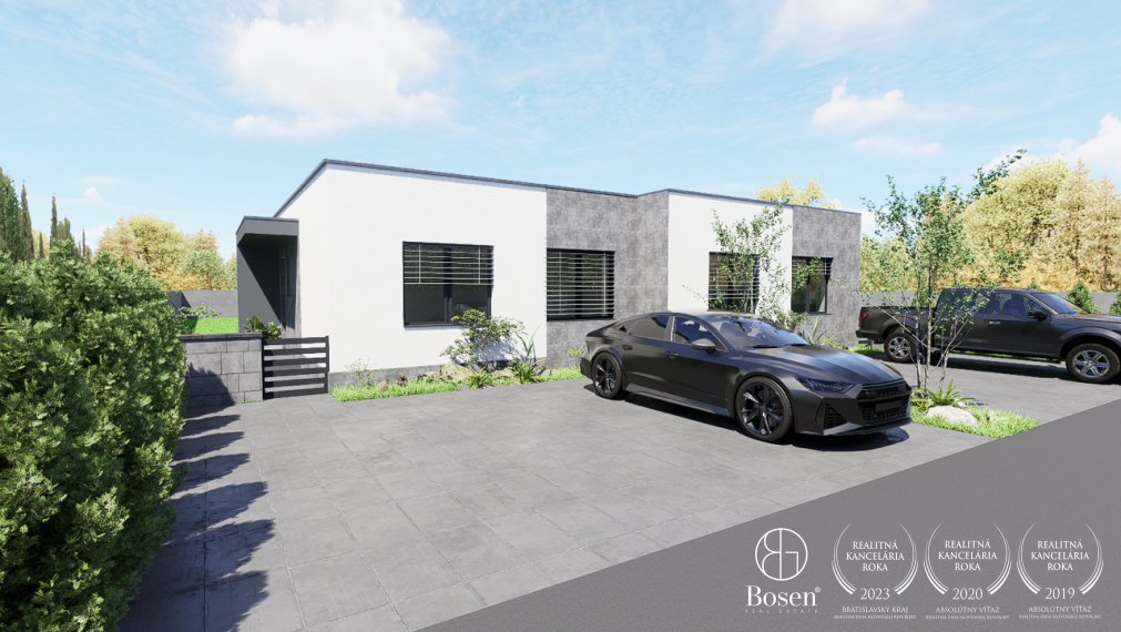 BOSEN |  3 izb.rodinný dvojdom na pozemku 389m2