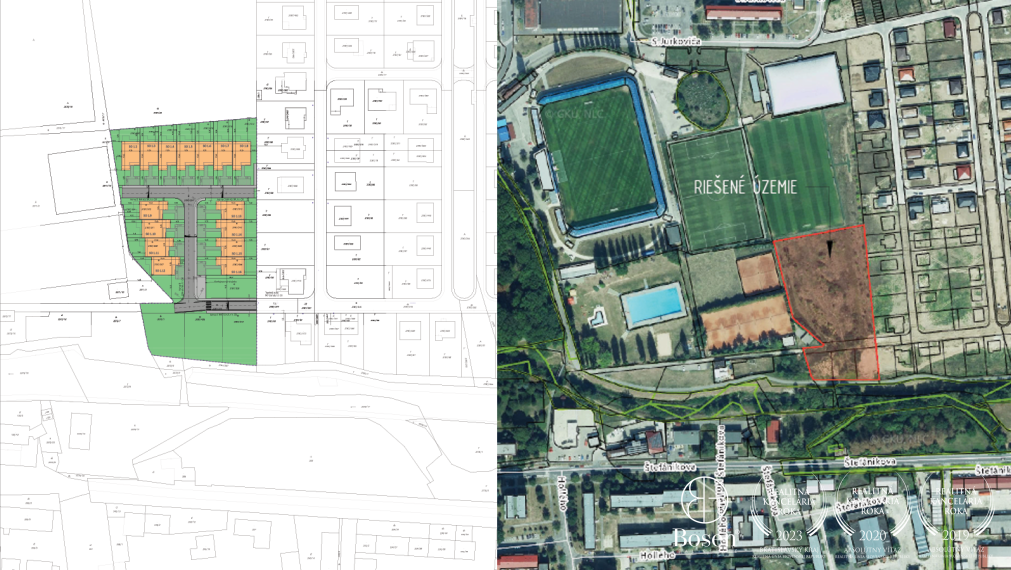 BOSEN | REZERVOVANÝ_Projekt pre 15 RRD s platným stavebným povolením, Senica, 10598 m2