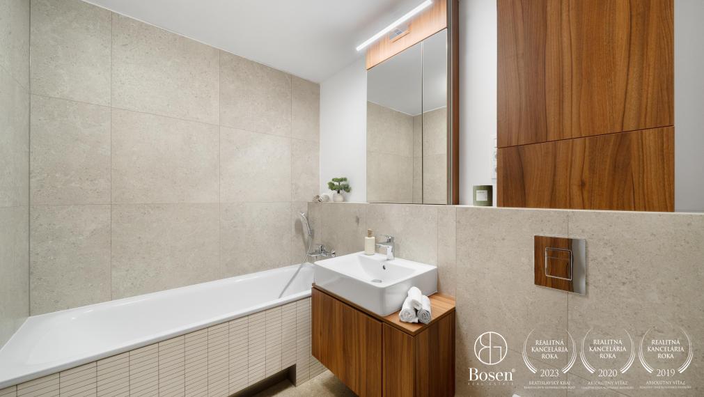 PREDANÉ | BOSEN | Novostavba 2-izbový apartmán s balkónom 52,61 m2, Rezidencia Blumentál II, Bratislava – m.č. Staré Mesto