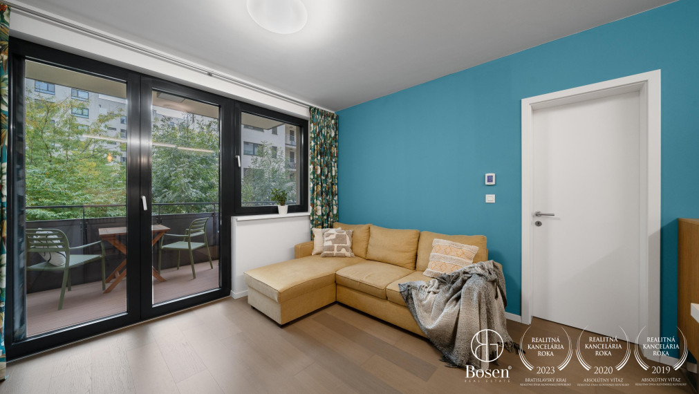 PREDANÉ | BOSEN | Novostavba 2-izbový apartmán s balkónom 52,61 m2, Rezidencia Blumentál II, Bratislava – m.č. Staré Mesto