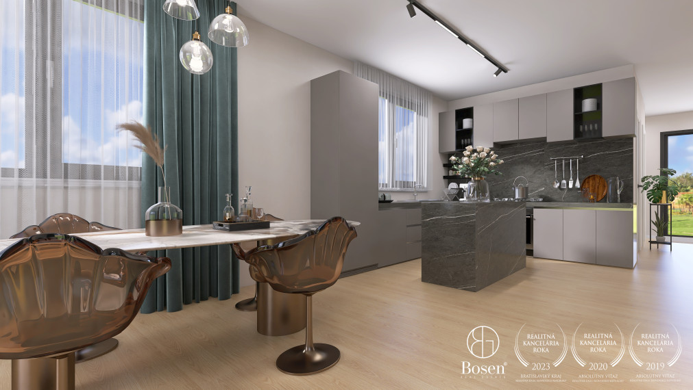 BOSEN | Rodinný dom pod Karpatami s garážou pre 2 autá, obec Kuchyňa