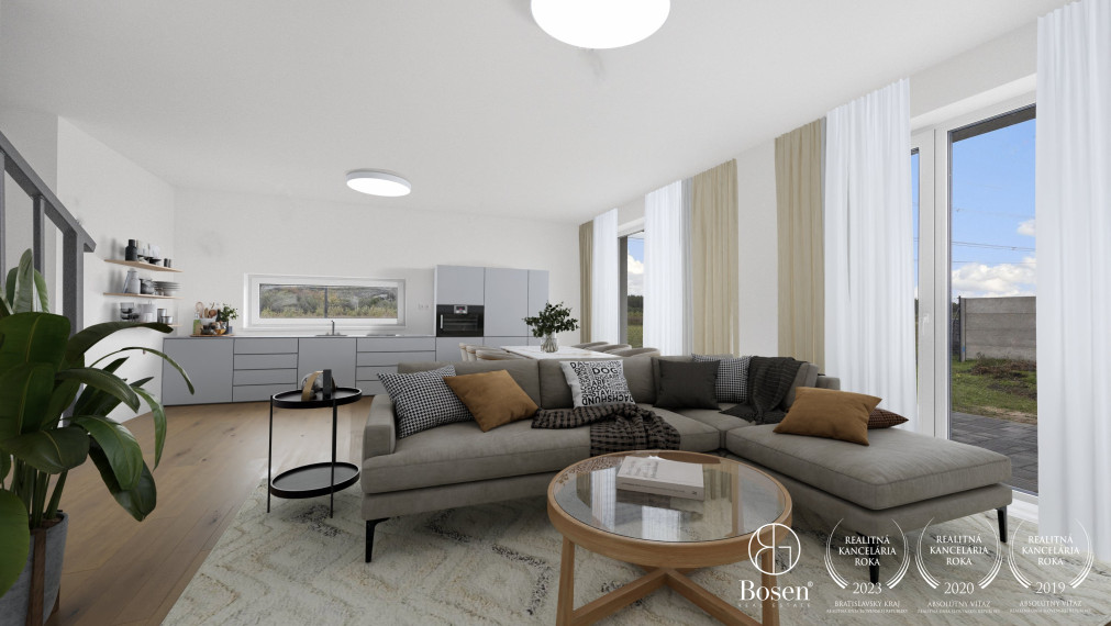 REZERVOVANÉ!!! BOSEN | Na predaj novostavba 5 izbového rodinného domu s garážou