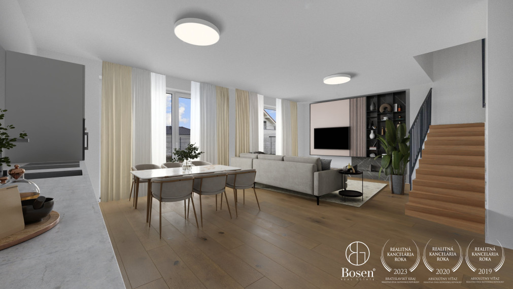 REZERVOVANÉ!!! BOSEN | Na predaj novostavba 5 izbového rodinného domu s garážou