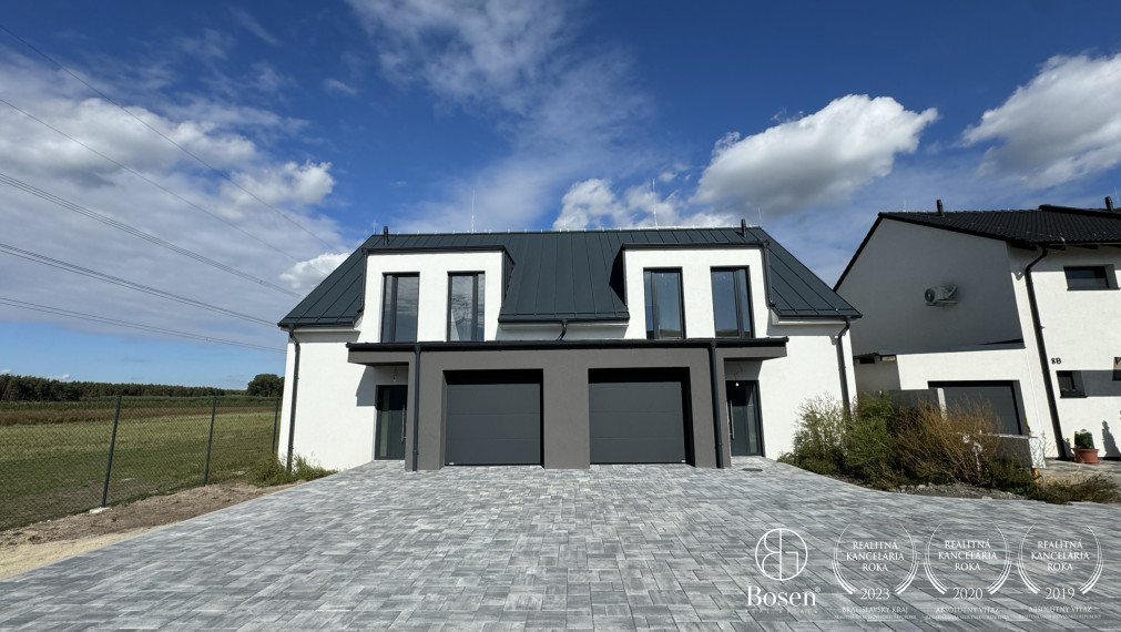 REZERVOVANÉ!!! BOSEN | Na predaj novostavba 5 izbového rodinného domu s garážou