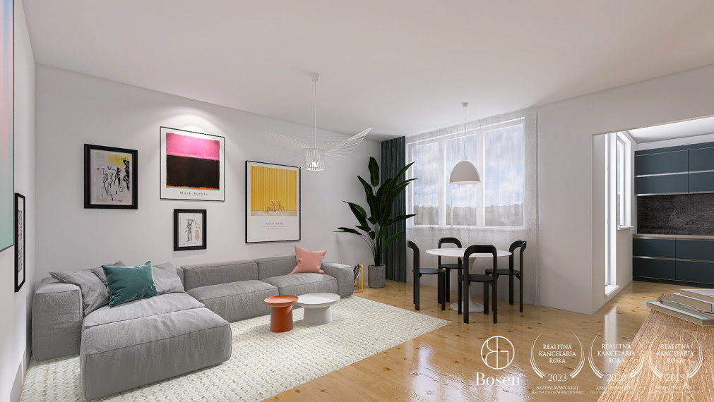 BOSEN | Priestranný 4 izbový byt v centre mesta Malacky, Malé námestie