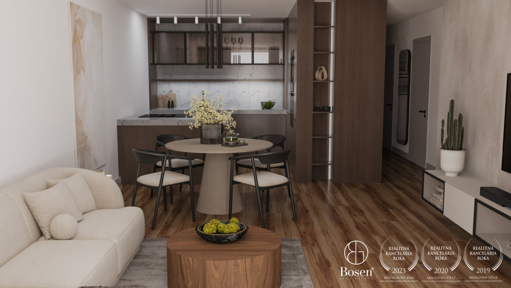 PREDANÉ: BOSEN | 4kk byt s predzáhradkou v novostavbe Bory Bývanie