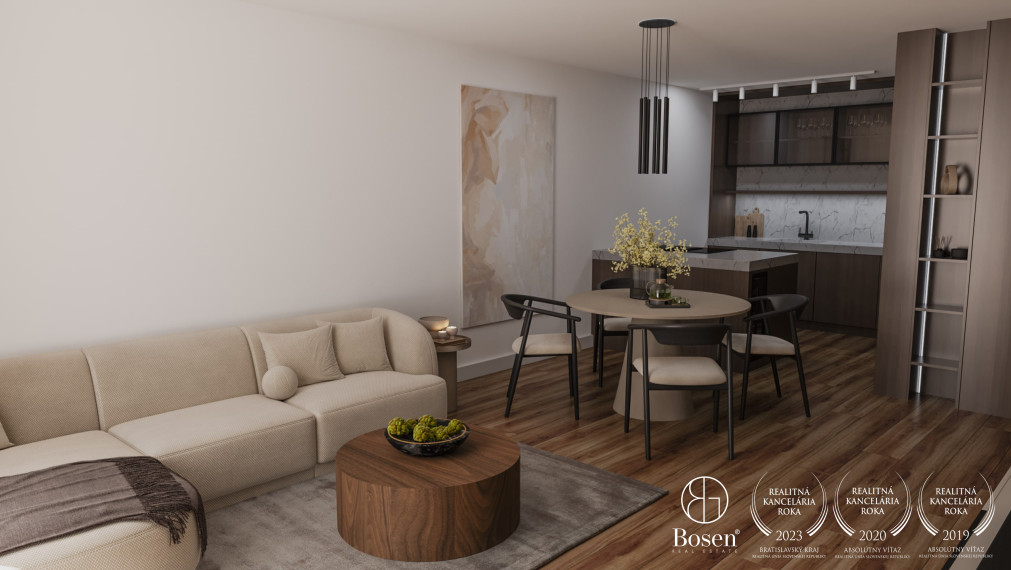 PREDANÉ: BOSEN | 4kk byt s predzáhradkou v novostavbe Bory Bývanie