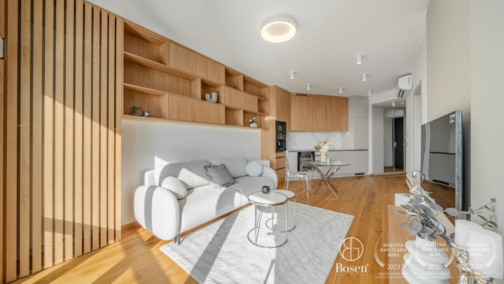 BOSEN | EUROVEA TOWER - luxusný 2i byt s krásnym výhľadom na hrad, 58,4m2