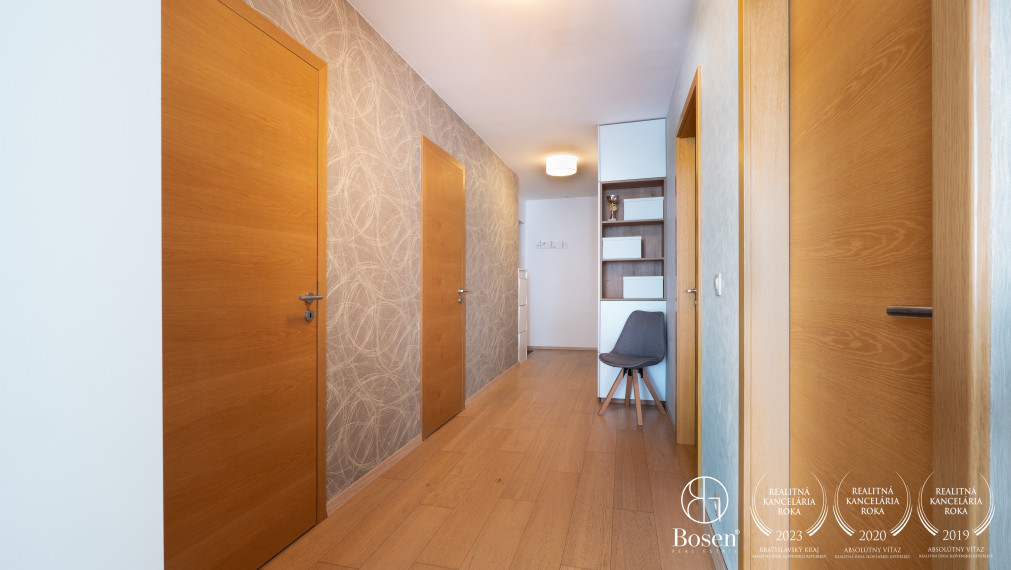 Prenajatý - BOSEN | Priestranný 3 izb. byt, Panorama City, ul. Landererova, Bratislava, 88 m2