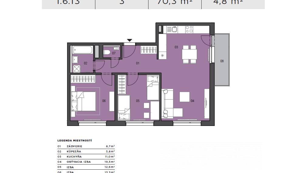 BOSEN | PRENAJATÉ 3 izbový priestranný zariadený byt na prenájom, Ovocné sady, Bratislava