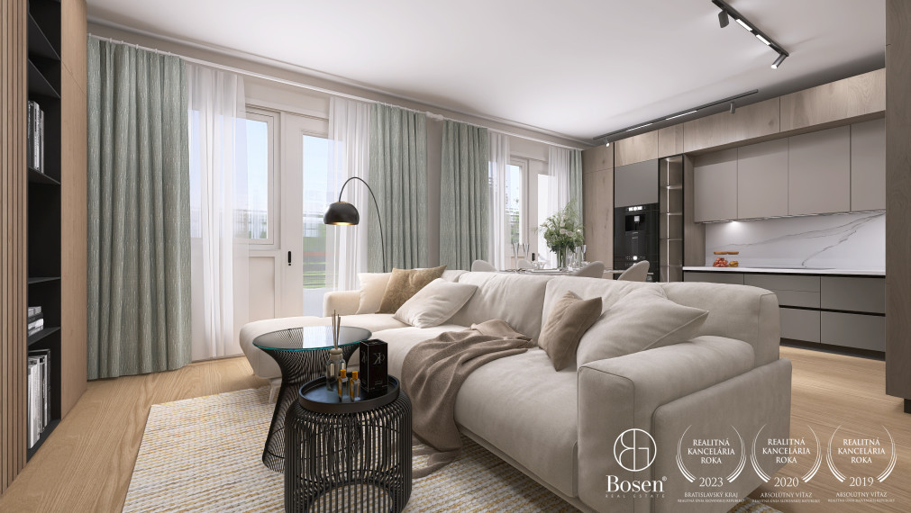 BOSEN | Slnečný 3 izb.byt v centre mesta Lučenec, Erenburgova,69 m2