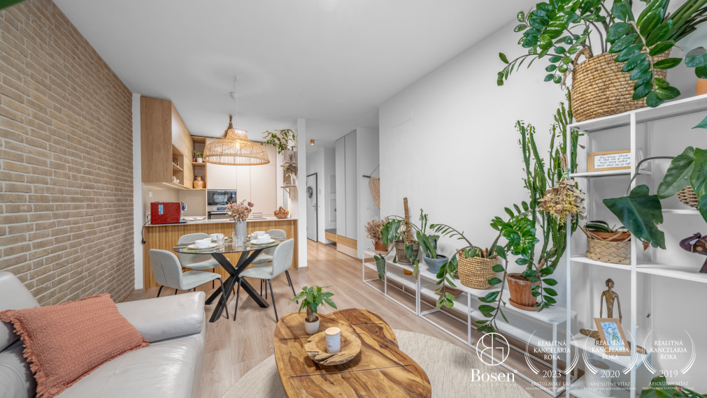 BOSEN | Zariadený 3 izbový byt s terasou v novostavbe Slnečnice - Viladomy, 76,54 m2