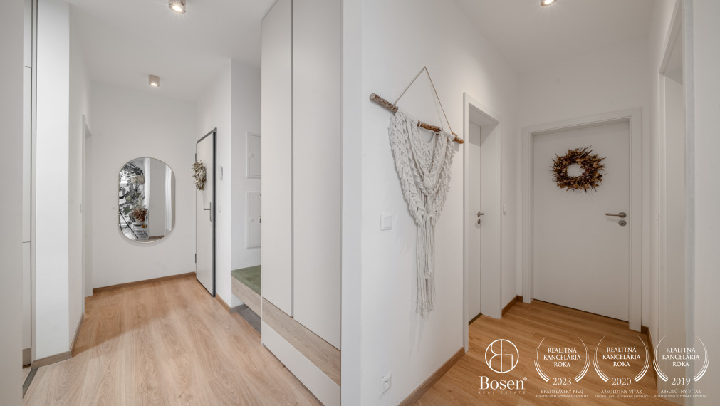 BOSEN | Zariadený 3 izbový byt s terasou v novostavbe Slnečnice - Viladomy, 76,54 m2