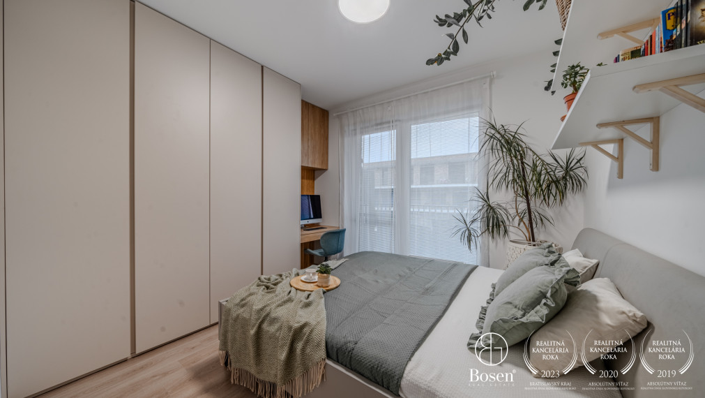 BOSEN | Zariadený 3 izbový byt s terasou v novostavbe Slnečnice - Viladomy, 76,54 m2