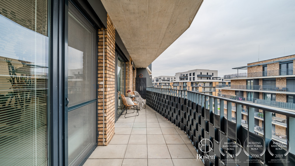 BOSEN | Zariadený 3 izbový byt s terasou v novostavbe Slnečnice - Viladomy, 76,54 m2