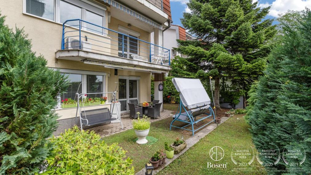 BOSEN | 4 izbový mezonetový byt so záhradkou, 288 m2, Bratislava - Karlova Ves, Pernecká ul.
