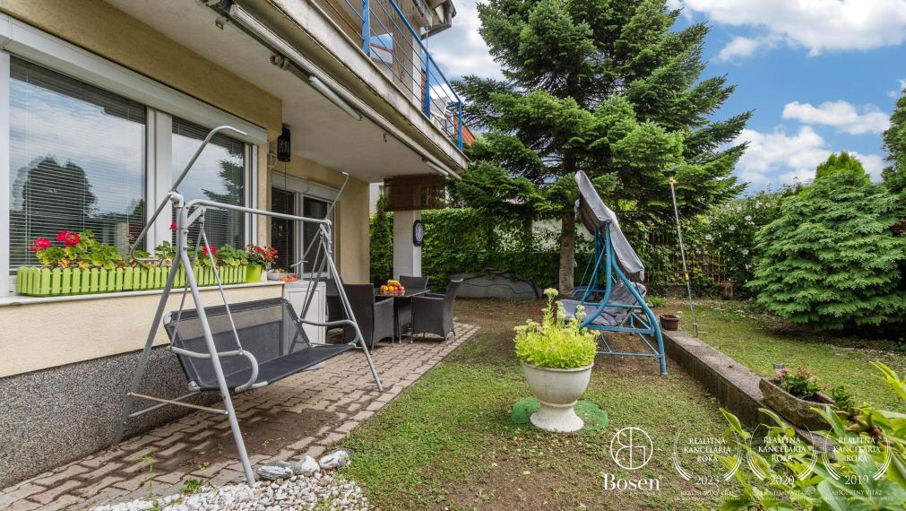BOSEN | 4 izbový mezonetový byt so záhradkou, 288 m2, Bratislava - Karlova Ves, Pernecká ul.