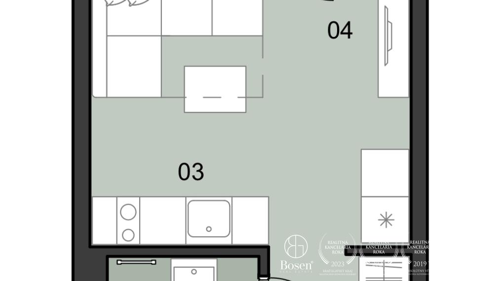 BOSEN | Praktický 1 izb.byt s balkónom v novostavbe, Ružinov, Investičná príležitosť