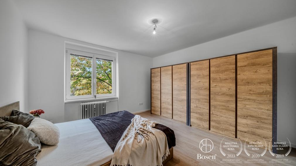 REZERVOVANÉ - BOSEN | Priestranný 1-izbový byt s pivnicou, Miletičova, Ružinov, BA 36,88 m²