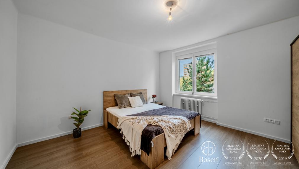 REZERVOVANÉ - BOSEN | Priestranný 1-izbový byt s pivnicou, Miletičova, Ružinov, BA 36,88 m²