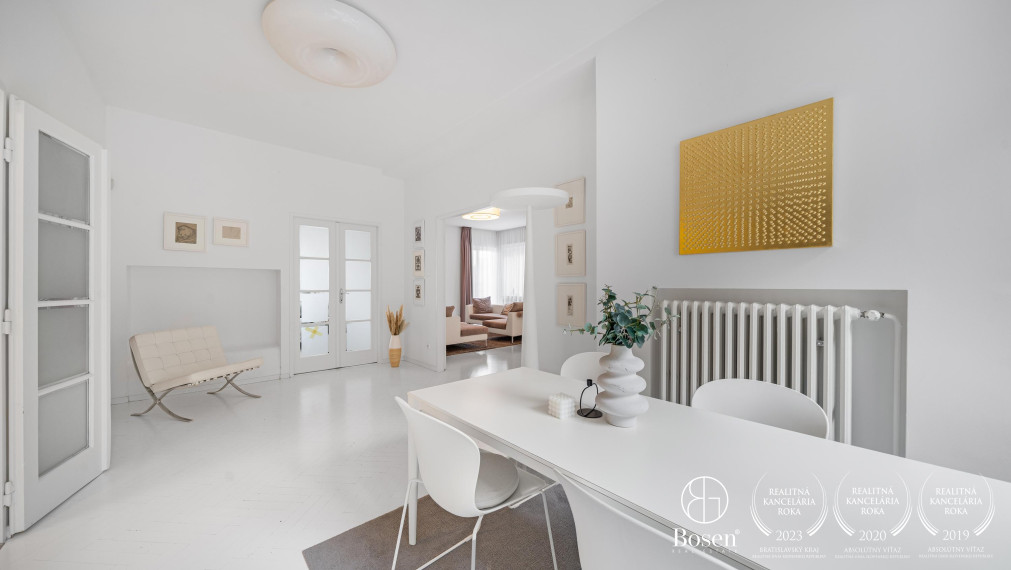 BOSEN | Unikátny veľkometrážny byt s vlastným bazénom, záhradou a príbehom pod Slavínom, Ulica Vlčkova, Bratislava, 171 m2