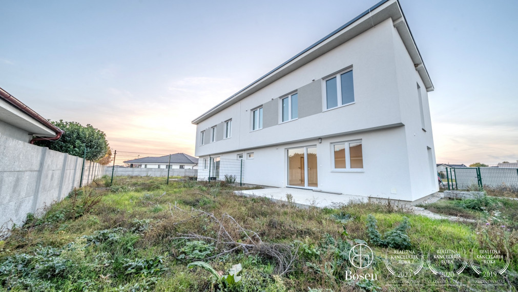 BOSEN | Akcia LETO!!! 198.000€ 4 izb Rodinný dvojdom v štandarde