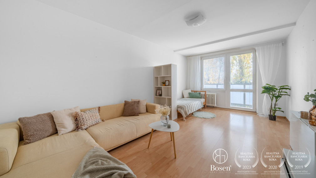 BOSEN | Prenájom priestranný 2 izbový byt s balkónom, 66,13 m2, Bratislava – m.č. Ružinov