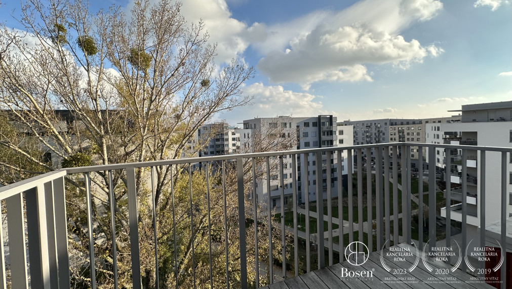 BOSEN | PRENAJATÉ: Zariadený 1,5kk s balkónom, novostavba NUPPU Asteri, Bratislava
