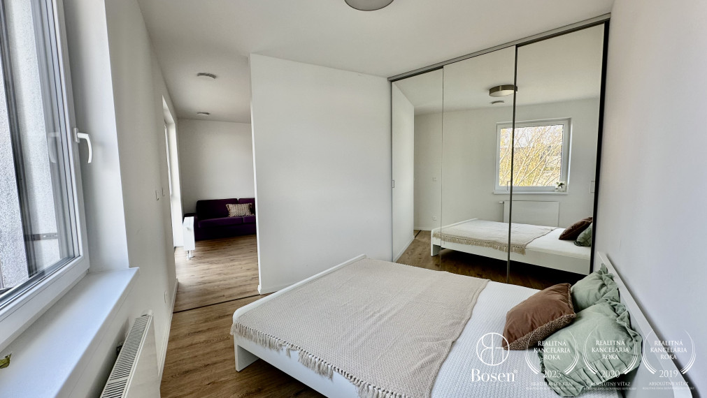 BOSEN | PRENAJATÉ: Zariadený 1,5kk s balkónom, novostavba NUPPU Asteri, Bratislava