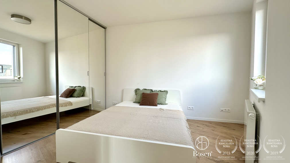 BOSEN | PRENAJATÉ: Zariadený 1,5kk s balkónom, novostavba NUPPU Asteri, Bratislava