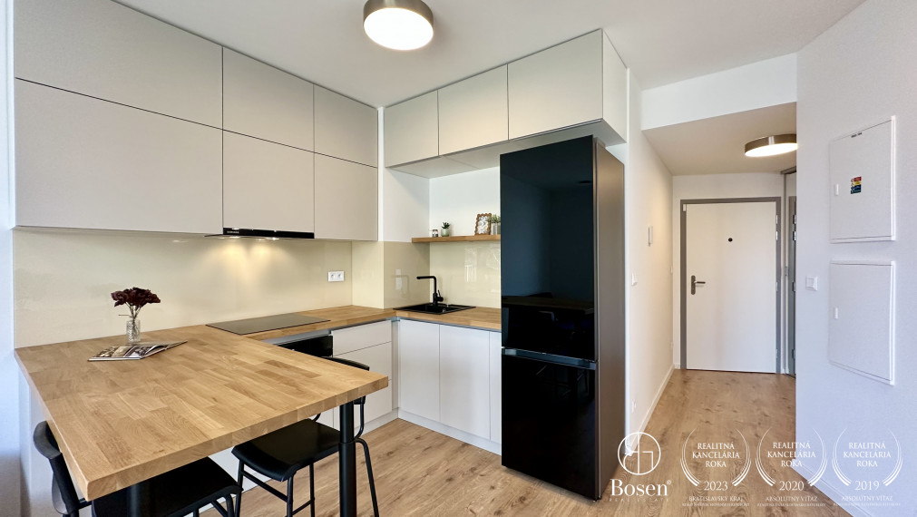 BOSEN | PRENAJATÉ: Zariadený 1,5kk s balkónom, novostavba NUPPU Asteri, Bratislava